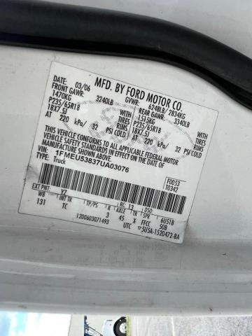 Photo 10 from auction – 2007 FORD EXPLORER S with VIN 1FMEU53837UA03076