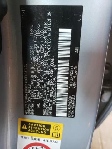 Photo 10 from auction – 2012 LEXUS RX 450 with VIN JTJBC1BA3C2431255