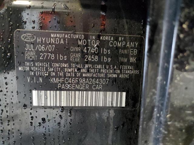 Photo 10 from auction – 2008 HYUNDAI AZERA SE with VIN KMHFC46F98A264307