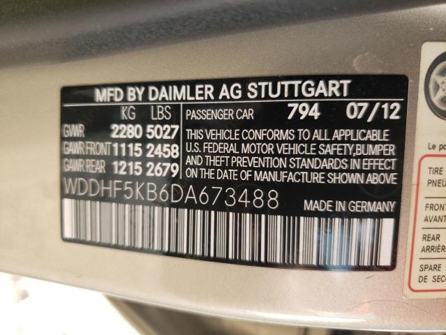 Photo 10 from auction – 2013 MERCEDES-BENZ E 350 with VIN WDDHF5KB6DA673488