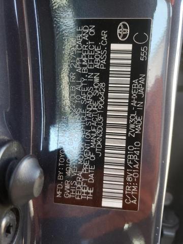 Photo 10 from auction – 2015 TOYOTA PRIUS with VIN JTDKN3DU3F1906428