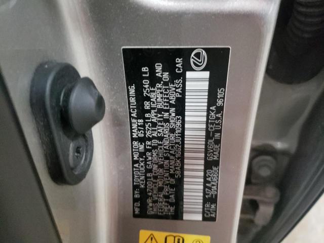Photo 10 from auction – 2018 LEXUS ES 350 with VIN 58ABK1GG2JU110963