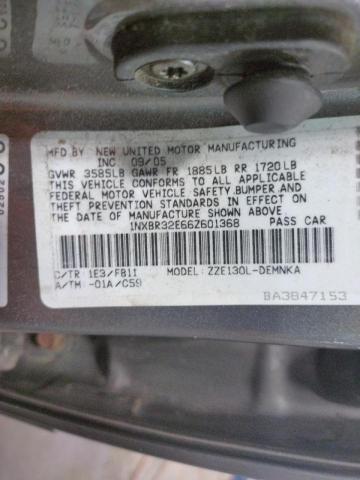 Photo 10 from auction – 2006 TOYOTA COROLLA CE with VIN 1NXBR32E66Z601368