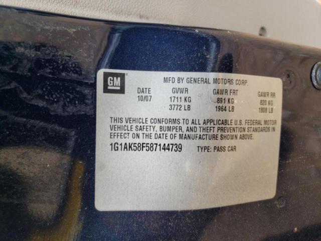 Photo 10 from auction – 2008 CHEVROLET COBALT LS with VIN 1G1AK58F587144739