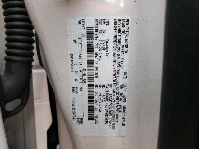 Photo 10 from auction – 2014 FORD FOCUS TITA with VIN 1FADP3N26EL270175