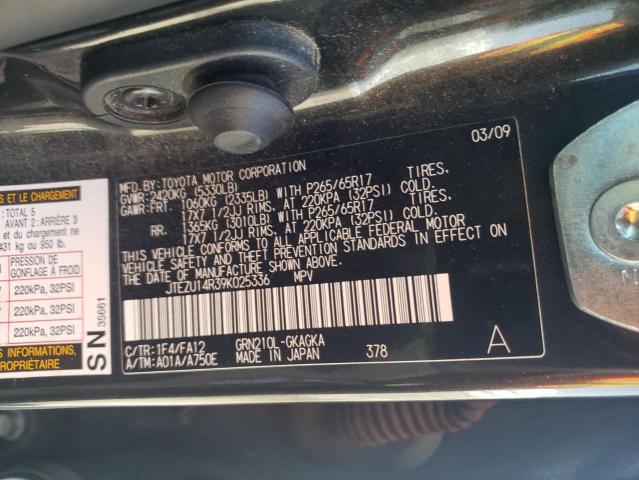 Photo 10 from auction – 2009 TOYOTA 4RUNNER SR with VIN JTEZU14R39K025336