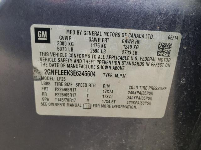 Photo 10 from auction – 2014 CHEVROLET EQUINOX LS with VIN 2GNFLEEK3E6345604