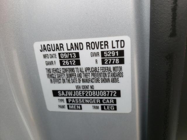 Photo 10 from auction – 2013 JAGUAR XF with VIN SAJWJ0EF2D8U08772