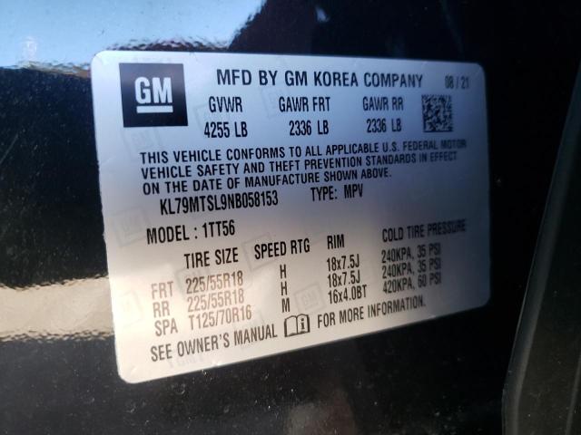 Photo 10 from auction – 2022 CHEVROLET TRAILBLAZE with VIN KL79MTSL9NB058153