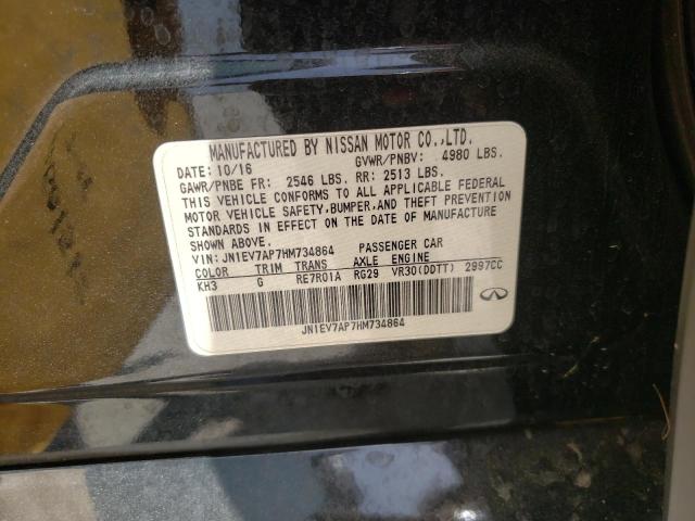 Photo 10 from auction – 2017 INFINITI Q50 PREMIU with VIN JN1EV7AP7HM734864