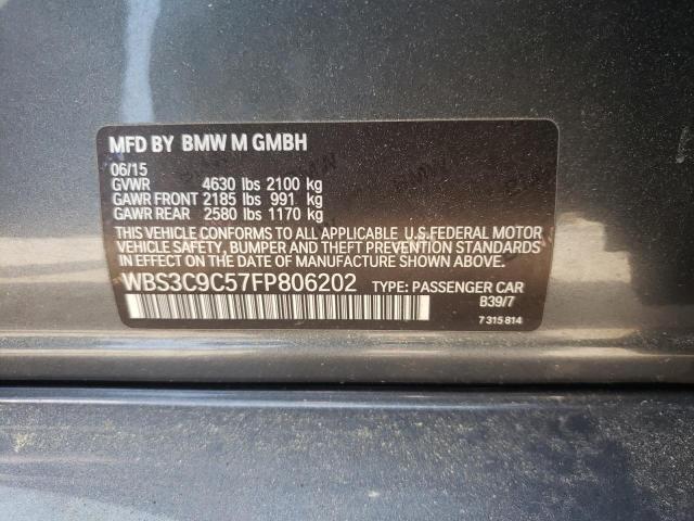 Photo 10 from auction – 2015 BMW M3 with VIN WBS3C9C57FP806202