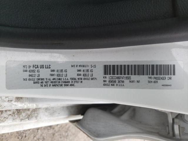 Zdjęcie 10 z aukcji – 2015 CHRYSLER 200 LIMITE z VIN 1C3CCCAB6FN719565