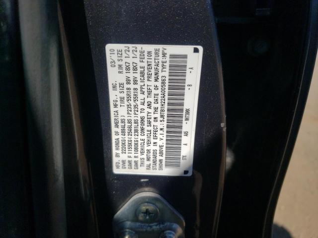 Photo 10 from auction – 2010 ACURA RDX with VIN 5J8TB1H22AA005863