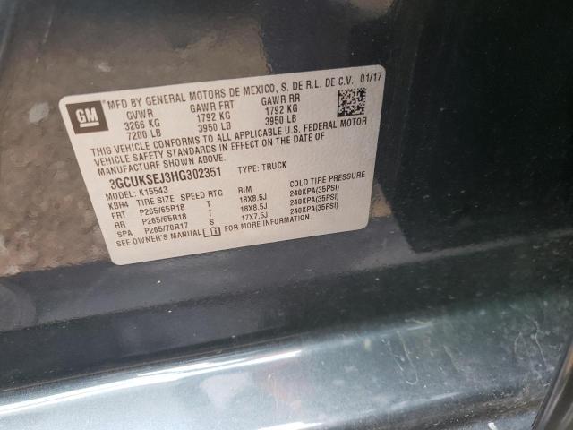 Photo 10 from auction – 2017 CHEVROLET SILVERADO with VIN 3GCUKSEJ3HG302351
