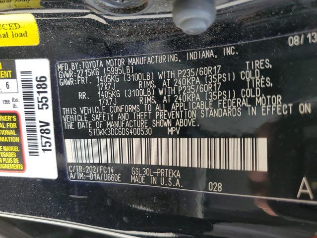 Photo 10 from auction – 2013 TOYOTA SIENNA LE with VIN 5TDKK3DC6DS400530