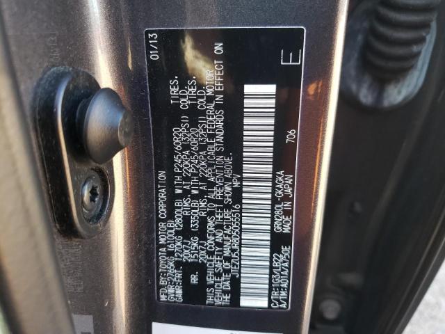 Photo 10 from auction – 2013 TOYOTA 4RUNNER SR with VIN JTEZU5JR8D5055516