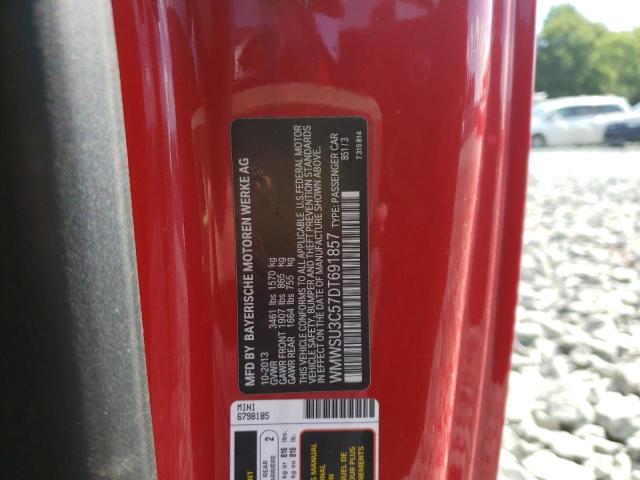 Photo 10 from auction – 2013 MINI COOPER with VIN WMWSU3C57DT691857