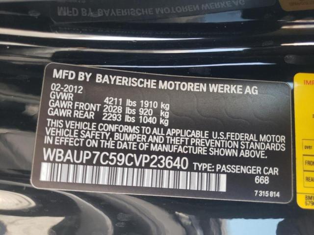 Photo 10 from auction – 2012 BMW 128 I with VIN WBAUP7C59CVP23640