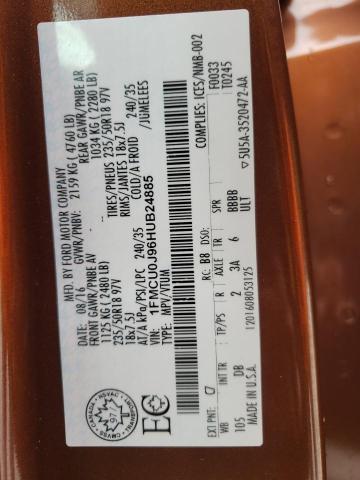 Photo 10 from auction – 2017 FORD ESCAPE TIT with VIN 1FMCU0J96HUB24885