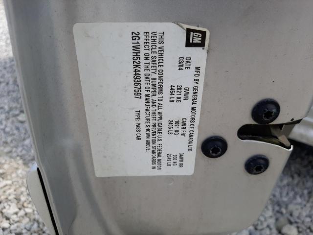 Photo 10 from auction – 2004 CHEVROLET IMPALA LS with VIN 2G1WH52K449367597