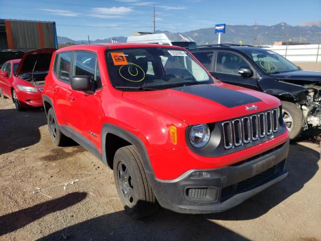 JEEP RENEGADE S 2017 with VIN ZACCJBAB9HPF14778 - Photo from auction
