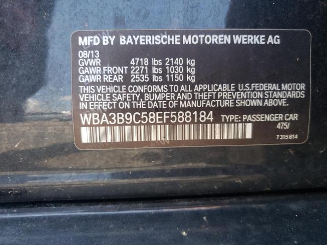 Photo 10 from auction – 2014 BMW 335 XI with VIN WBA3B9C58EF588184