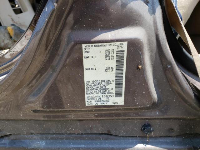 Photo 10 from auction – 2013 NISSAN ALTIMA with VIN 1N4AL3AP5DC139351