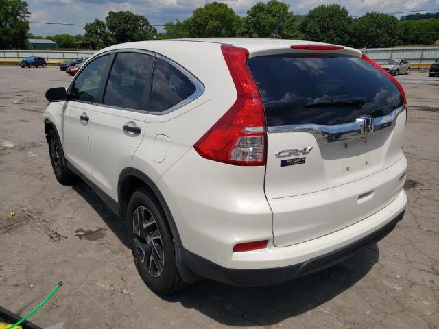 Photo 3 from auction – 2016 HONDA CR-V SE with VIN 5J6RM3H41GL008471