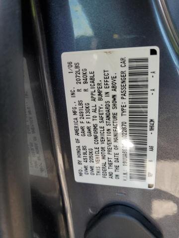 Photo 10 from auction – 2006 ACURA 3.2TL with VIN 19UUA66296A022870