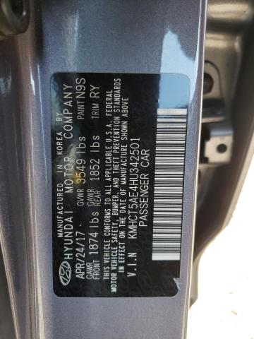 Photo 10 from auction – 2017 HYUNDAI ACCENT SE with VIN KMHCT5AE4HU342501