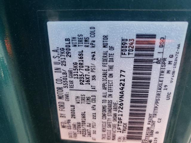 Photo 10 from auction – 1997 FORD F150 with VIN 1FTDF1726VNA42177