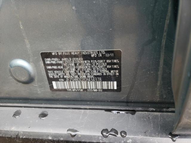 Photo 10 from auction – 2012 SUBARU FORESTER 2 with VIN JF2SHBDC2CH434378
