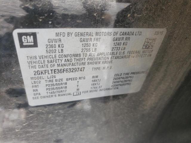 Photo 10 from auction – 2015 GMC TERRAIN SL with VIN 2GKFLTE36F6329747