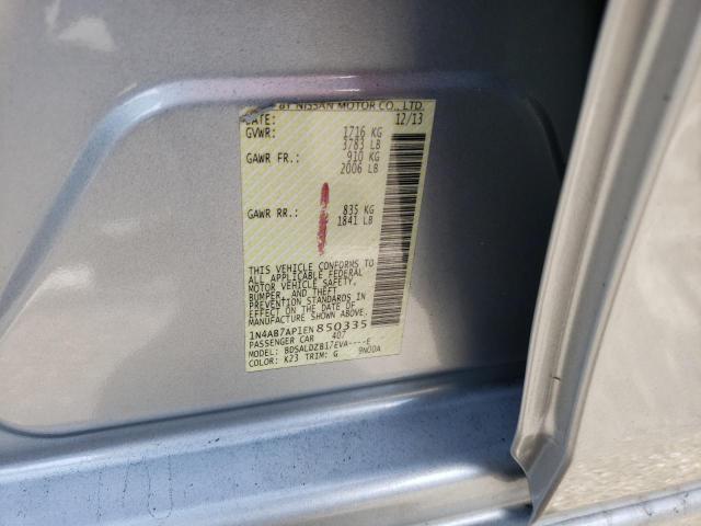Photo 10 from auction – 2014 NISSAN SENTRA S with VIN 1N4AB7AP1EN850335