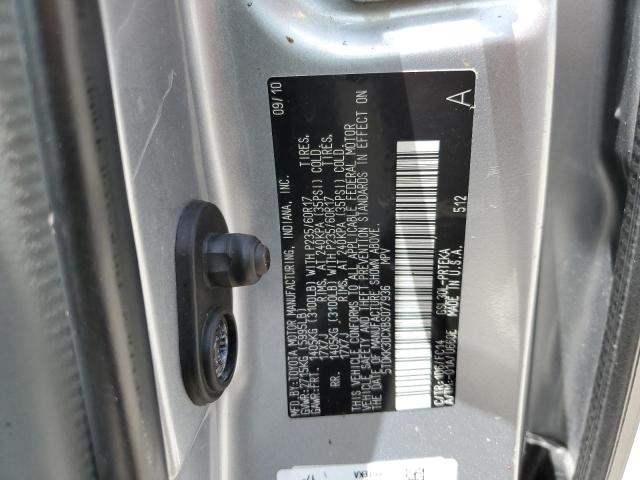 Photo 10 from auction – 2011 TOYOTA SIENNA LE with VIN 5TDKK3DCXBS077936