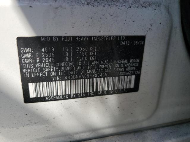 Photo 10 from auction – 2015 SUBARU LEGACY 2.5 with VIN 4S3BNAA65F3004152