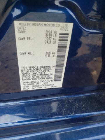 Photo 10 from auction – 2020 NISSAN ALTIMA with VIN 1N4BL4CW1LC266370