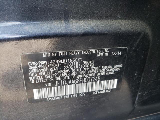 Photo 10 from auction – 2015 SUBARU IMPREZA with VIN JF1GJAA68FH007248