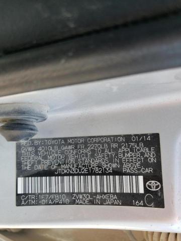 Photo 10 from auction – 2014 TOYOTA PRIUS with VIN JTDKN3DU2E1782134