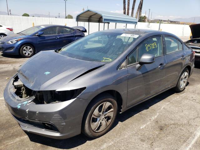 Photo 2 from auction – 2013 HONDA CIVIC LX with VIN 19XFB2F50DE237118
