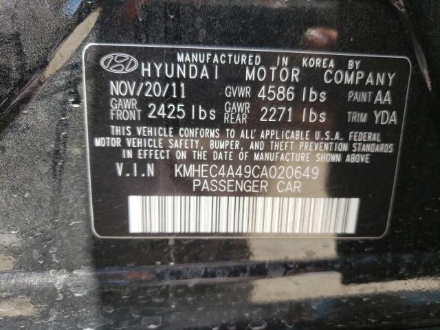 Photo 10 from auction – 2012 HYUNDAI SONATA HYB with VIN KMHEC4A49CA020649