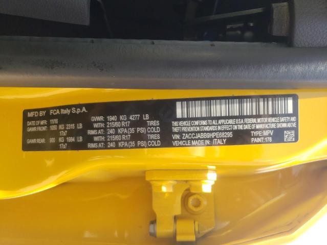 Photo 10 from auction – 2017 JEEP RENEGADE L with VIN ZACCJABB9HPE68295