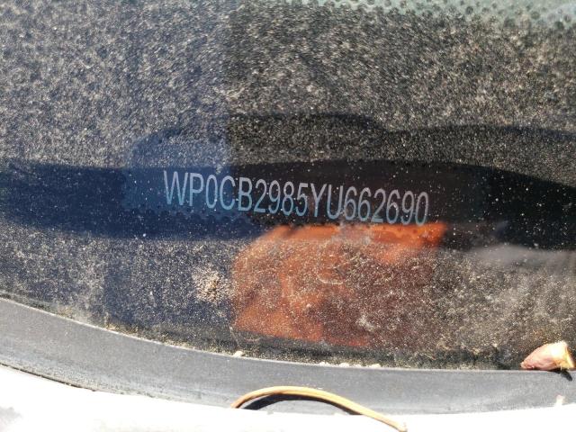 Photo 10 from auction – 2000 PORSCHE BOXSTER S with VIN WP0CB2985YU662690