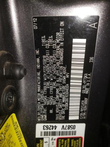 Photo 10 from auction – 2012 TOYOTA SIENNA XLE with VIN 5TDDK3DC1CS048304