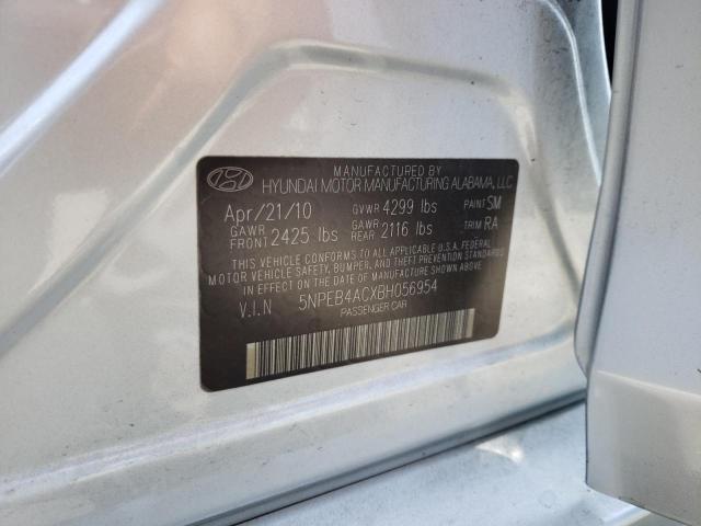 Photo 10 from auction – 2011 HYUNDAI SONATA GLS with VIN 5NPEB4ACXBH056954