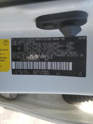 Photo 10 from auction – 2007 LEXUS RX 350 with VIN 2T2HK31U27C010427