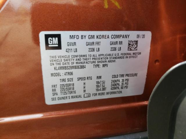 Photo 10 from auction – 2021 BUICK ENCORE GX with VIN KL4MMBS28MB063884