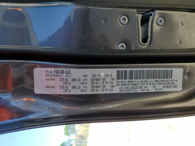 Photo 10 from auction – 2018 JEEP CHEROKEE L with VIN 1C4PJLLBXJD512742