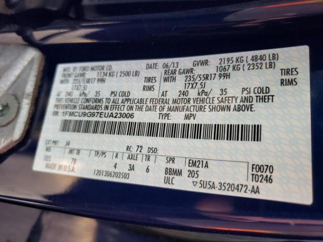 Photo 10 from auction – 2014 FORD ESCAPE SE with VIN 1FMCU9G97EUA23006