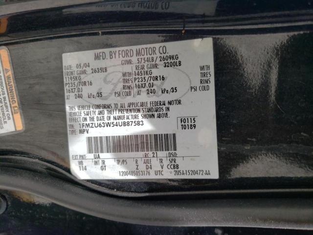 Photo 10 from auction – 2004 FORD EXPLORER X with VIN 1FMZU63W54UB87583